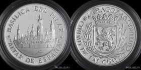 España. Zaragoza. Basilica del Pilar. Serie Medallas de Aragón. Plata