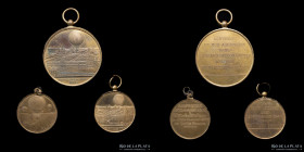 Francia. Lote x3. 1878/9. Ascension en globo. Feria Mundial de Paris