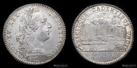 Francia. 1750. Jeton. Luis XV. Administración de Partidas e Ingresos Ocasionales