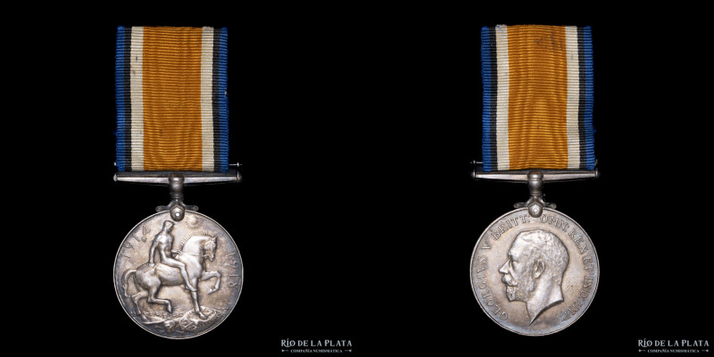 Gran Bretaña. 1919. Medalla de Guerra. George V (1910-1936). Primera Guerra Mund...