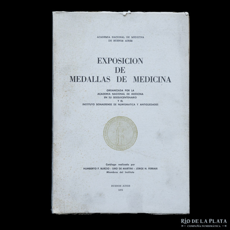 Libro. Exposición de medallas de medicina. 1974. Catálogo realizado por Humberto...