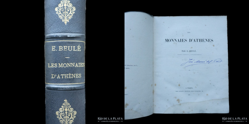 Libro. Les Monnaies d' Athènes. E. Beule. Ed. Rollin, Paris, 1858. 447 páginas B...