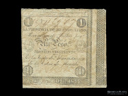 Buenos Aires. 1 Peso 1854. Pick S403b