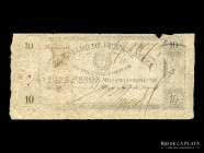 Estado de Buenos Aires. 10 Pesos 1858. Pick S434