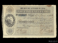 Republica Argentina. 50 Pesos 1861. Pick S222