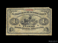 Buenos Aires. 1 Peso Moneda Corriente 1869. Pick S481a