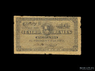 Entre Rios. Miguel Lanieri (Victoria) 4 Reales Bolivianos 1871. Pick S1982