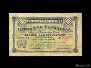 Mendoza. Letra Tesoreria. 10 Centavos 1893. Pick S2042