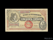 Mendoza. Letra Tesoreria. 50 Centavos 1914. Pick S2081