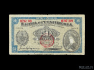 Mendoza. Letra Tesoreria. 50 Centavos 1914. Pick S2084