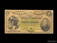 Argentina. Banco Nacional. 1 Peso 1883. Pick S694