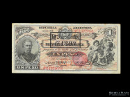Bancos Garantidos. Catamarca. 1 Peso 1897 C. Pick S1111b