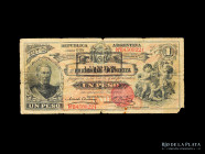 Bancos Garantidos. Mendoza. 1 Peso 1897 B. Pick S1161b