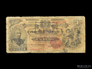 Bancos Garantidos. Santa Fe. 1 Peso 1897 E. Pick S1191b