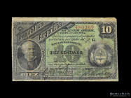 Argentina. Fraccionarios ABN. 10 Centavos 1884. Pick 6