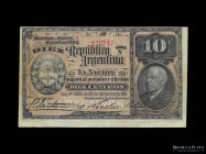 Argentina. Fraccionarios 1892. 10 Centavos 1893. Pick 214
