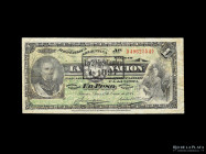 Argentina. La Nacion. 1 Peso 1906. Pick 218a