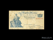 Argentina. Caja Conversion, Macro. 50 Centavos 1900. Pick 231