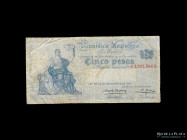 Argentina. Caja Conversion, Signos. 5 Pesos 1904. Pick 236A