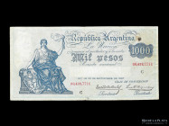Argentina. Caja Conversion. 1000 Pesos 1934. Pick 249c