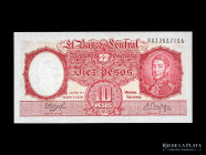 Argentina. MN. 10 Pesos 1960-61 Reposicion. Pick 270c
