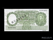 Argentina. MN. Muestra 50 Pesos 1963. Pick 271c