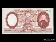 Argentina. MN. 10000 Pesos 1967-69 Reposicion. Pick 281b