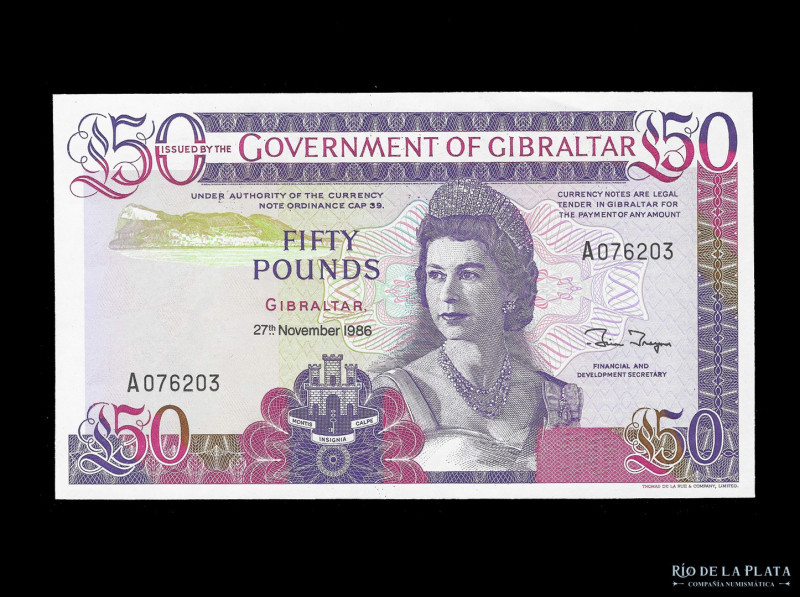 Gibraltar. 50 Pounds 1986. Pick 24 (AU+)

USD 150 - 200

Nota: Al precio de ...