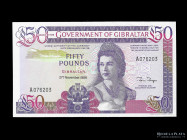 Gibraltar. 50 Pounds 1986. Pick 24