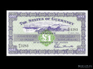 Guernsey. 1 Pound 1966. Pick 43