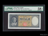 Italia. 1000 Lire 1959. Pick 88c PMG 58