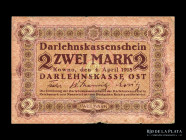 Lituania (Ocup. WWI) 2 Mark 1918. PR129