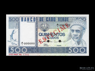 Cabo Verde. Specimen 500 Escudos 1977. Pick55s1