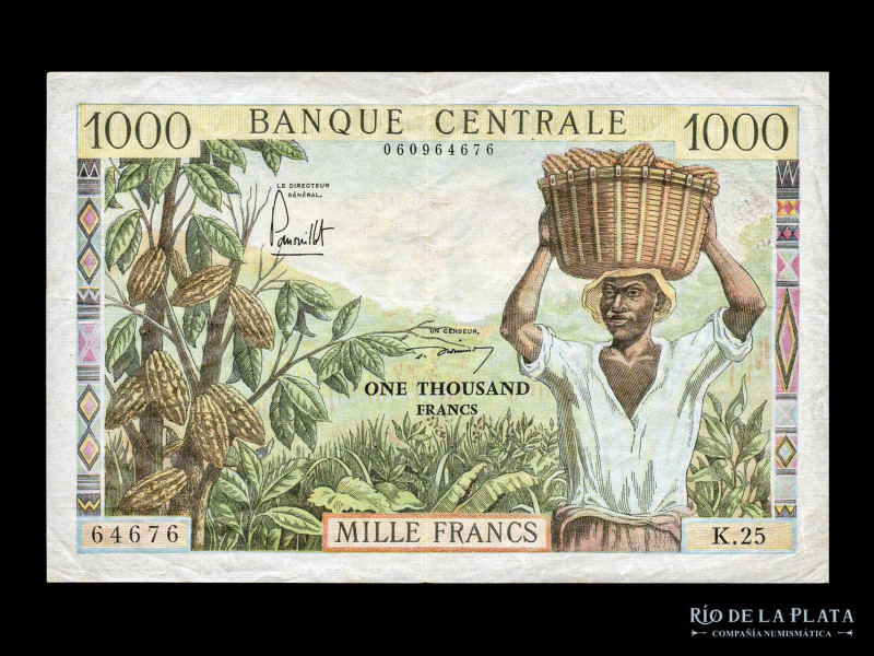 Camerun. Banco Central. 1000 Francs ND1962. Pick 12b (VF+)

USD 200 - 300

N...