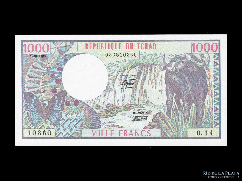 Chad. 1000 Francs 1980. Pick 7 (UNC)

USD 100 - 200

Nota: Al precio de mart...