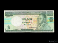 Congo. 5 Zaires o 500 Makuta 1968. Pick 13b