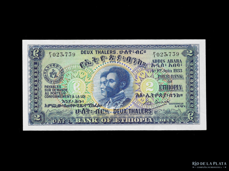 Ethiopia. 2 Thalers 1933. Pick 6 (UNC)

USD 200 - 300

Nota: Al precio de ma...