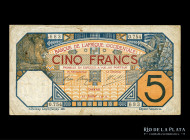 French West Africa. 5 Francs 1919 Dakar. Pick 5Ba