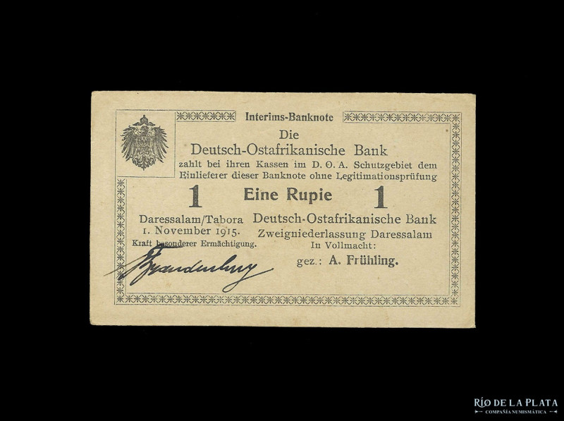 German East Africa. 1 Rupie 1915. Pick 11b (AU)

USD 40 - 60

Nota: Al preci...