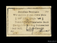 German East Africa. 1 Rupie 1917. Pick 22e