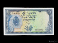 Libya. 1 Pound 1963. Pick 25