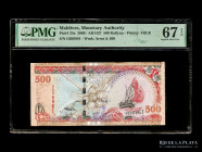 Maldivas. 500 Rufiyaa 2006. Pick 24a