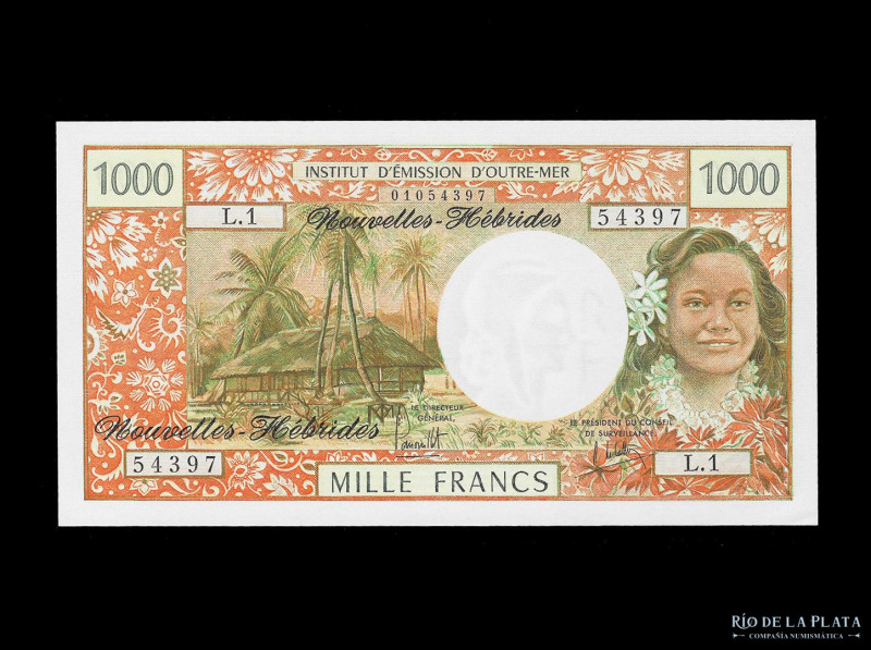 New Hebrides. 1000 Francs 1975. Pick 20b (UNC)

USD 50 - 100

Nota: Al preci...