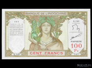Tahiti (Papeete) 100 Francs ND1939-65. Pick 14d
