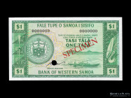 Western Samoa. Specimen 1 Tala 1967. Pick 16s