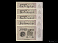 Alemania. 5 x 100.000  Mark 1923 correlativos. Pick 83