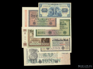 Alemania. Lote x 11 billetes 1908-1949