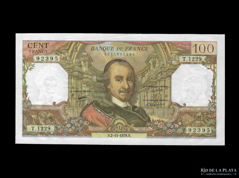 Francia. Banque de France. 100 Francs 1978. Pick 149f (XF)

USD 20 - 40

Not...