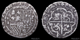 Lima. Felipe II. 1 Real ND (1577-1578) D. Cal 212