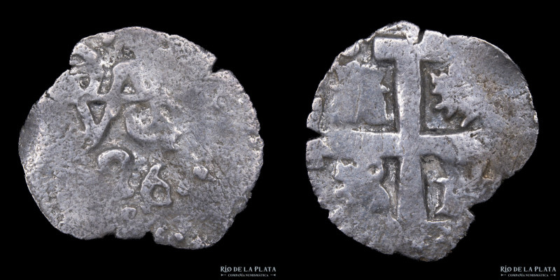 Lima. Luis I (1725-1727) 1/2 Real 1726. Macuquina. Plata 930; 24mm; 1.05g. KM30 ...